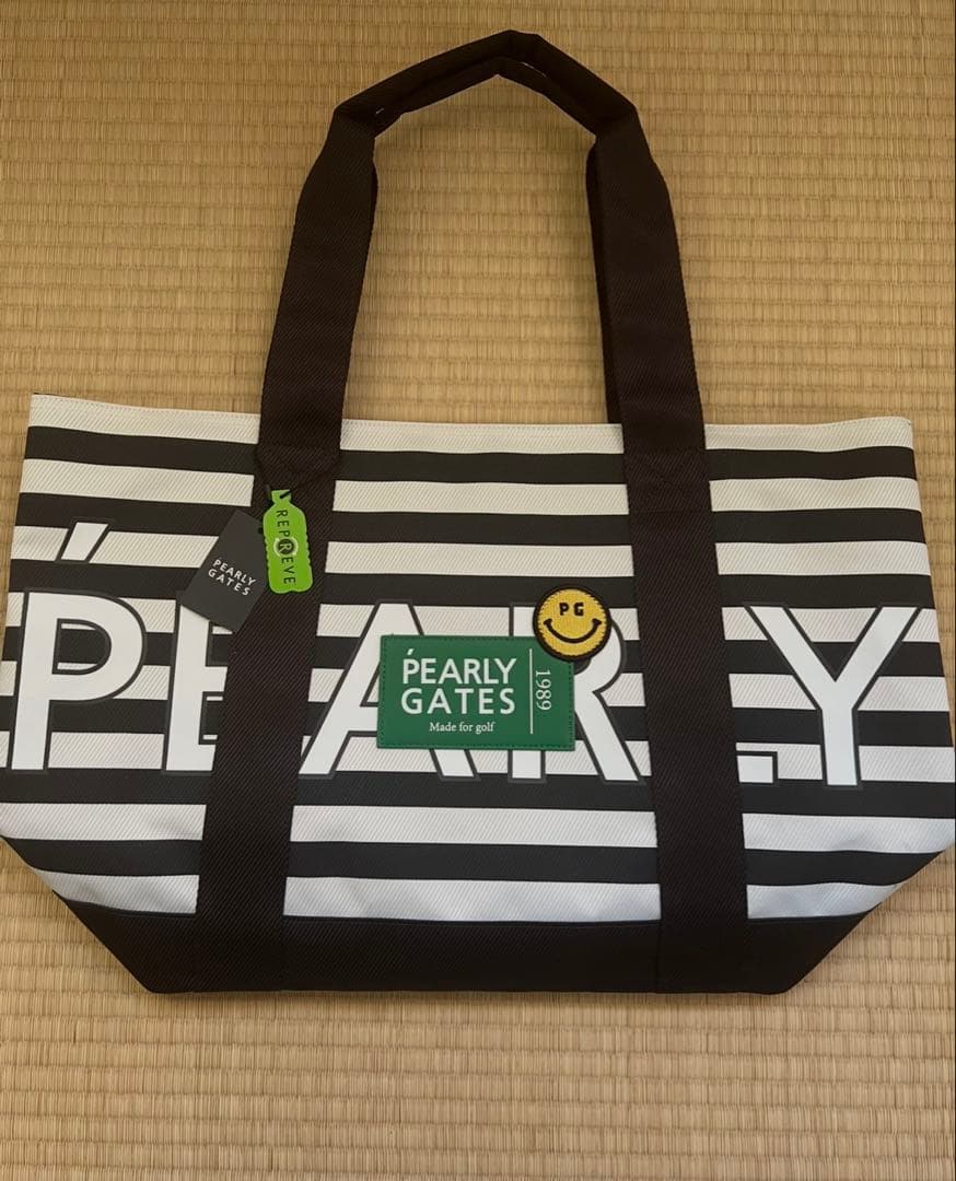 PEARLY GATES ストライプトートバッグ PEARLY GATES（パーリーゲイツ） トートバッグ 「PEARLY GATES