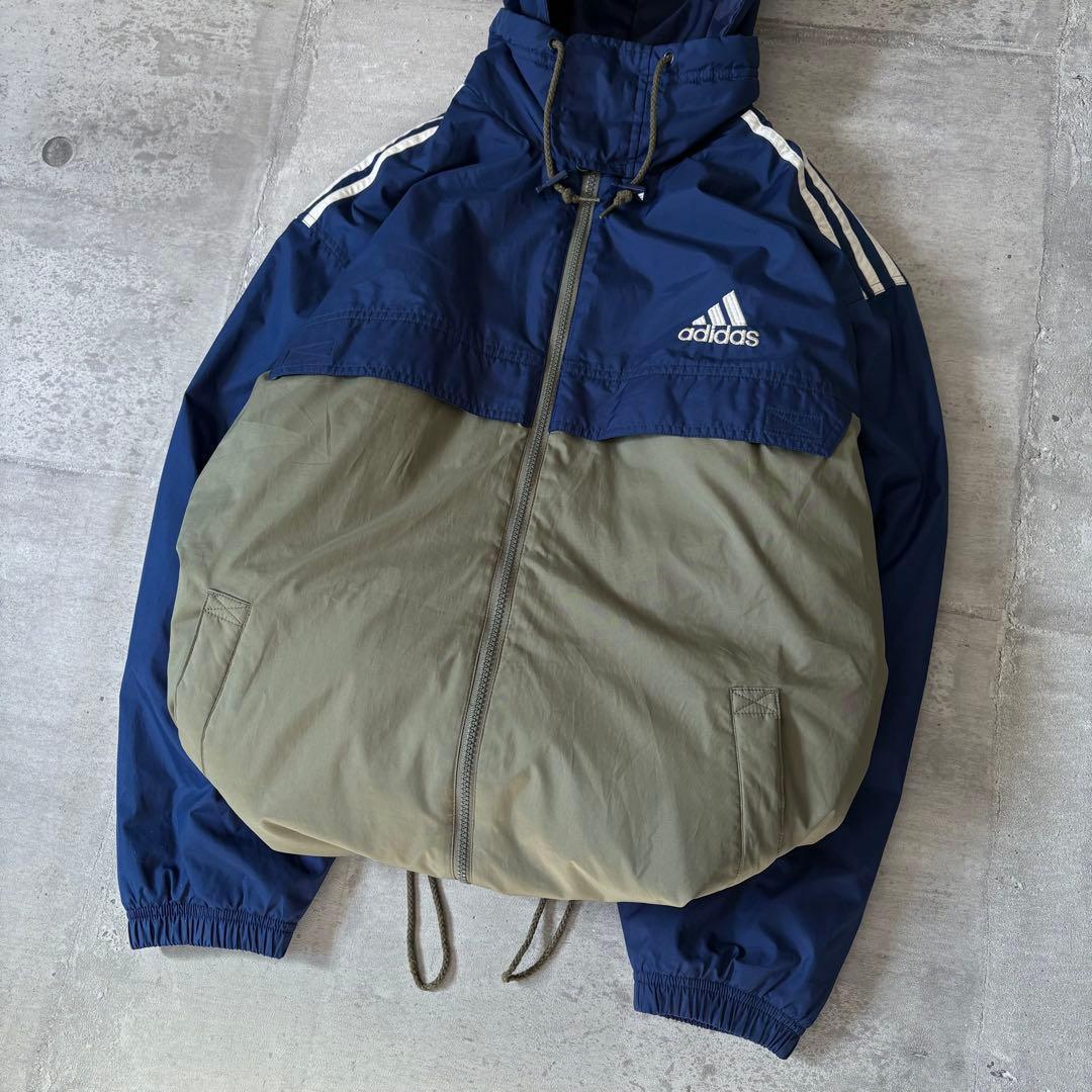 90s old adidas puffer jacket y2k ドローコード - メルカリ