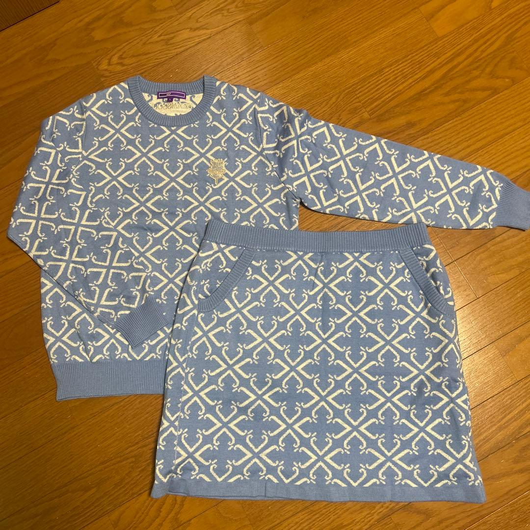 【新品未使用】BEAMS GOLF ニットセットアップ　Lサイズ BEAMS GOLF（ビームスゴルフ）の「〈MEN〉ORANGE LABEL / NYロゴ 総柄