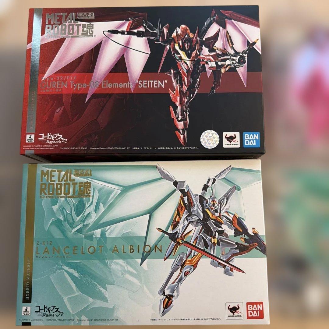 L ROBOT魂 ランスロットアルビオン、紅蓮聖天八極式 セット ROBOT魂 紅蓮聖天八極式 vs ランスロット・アルビオン～エナジー
