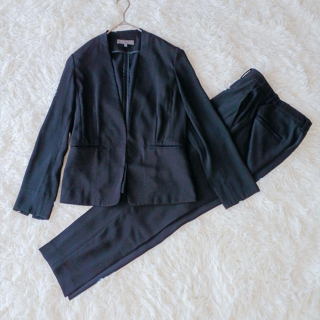 UNITED ARROWS パンツセットアップノーカラー ウォッシャブル 38 UNITED ARROWS LTD. OUTLET｜ダブルクロス ノープリーツパンツ UA COZY