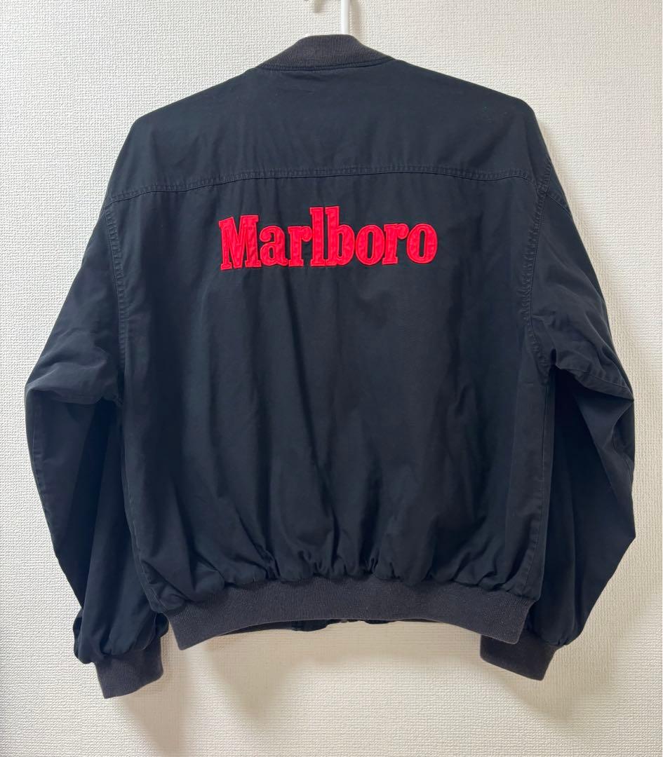 90s Marlboro マルボロリバーシブルブルゾンジャケット 90年代 Marlboro マルボロ リバーシブル ブルゾン メンズL-XL相当 古着